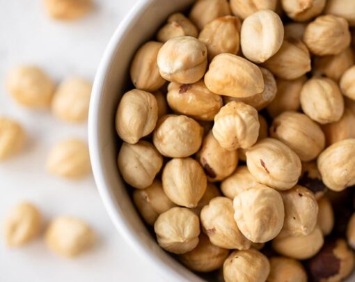 Organic Dry Roasted Blanched Hazelnuts with Himalayan Salt - Image 4