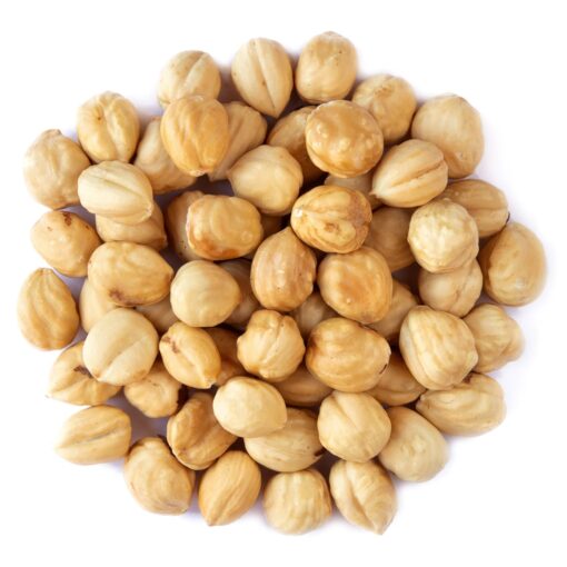 Organic Dry Roasted Blanched Hazelnuts with Himalayan Salt